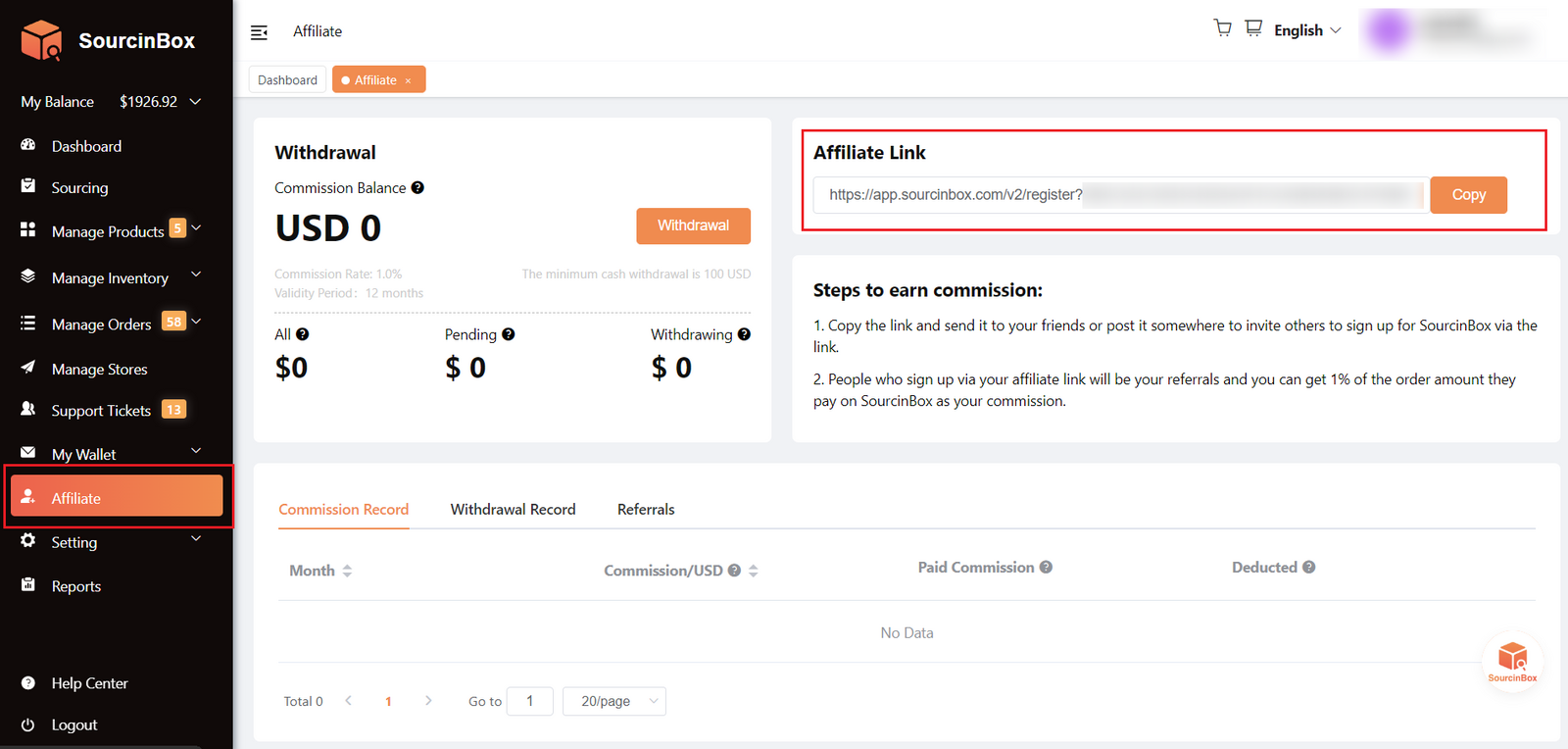 affiliate link