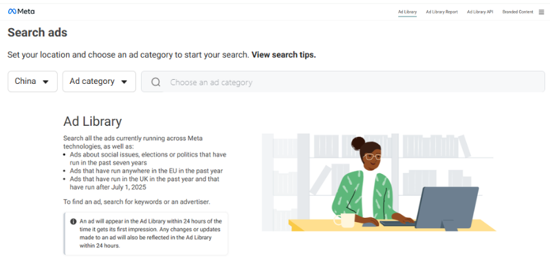 meta ads library