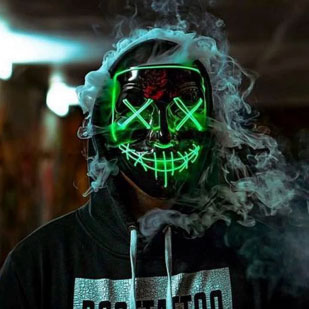 Halloween glowing mask