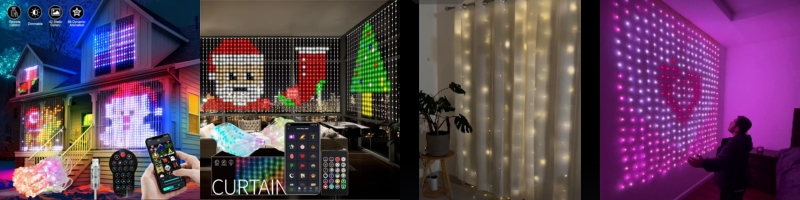cortina de luz led