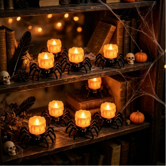 Spider Halloween LED Candles