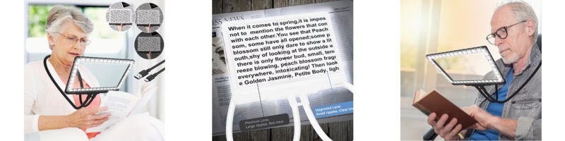 Hands-Free LED Page Magnifier
