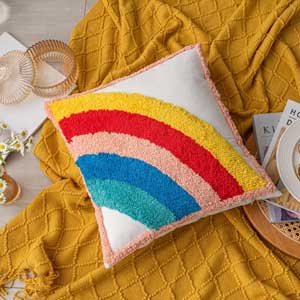 rainbow pillowcase