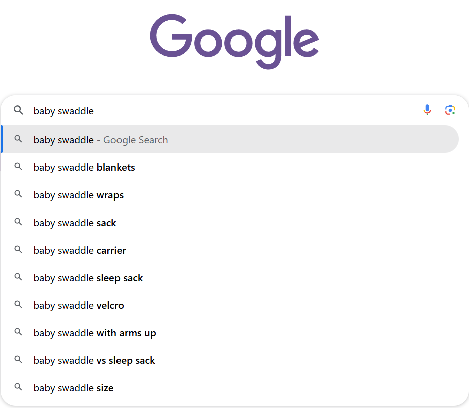 baby swaddle from google search