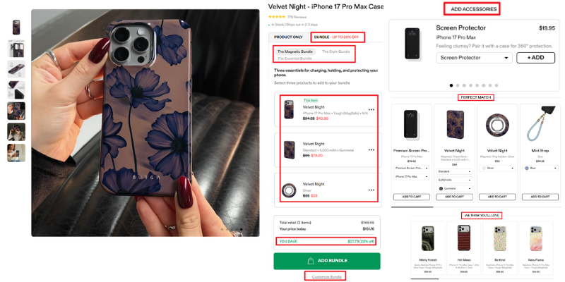 bundles and cross-selling example