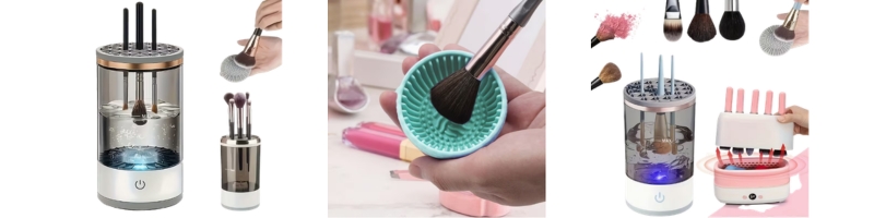 Automatic Makeup Brush Cleaner