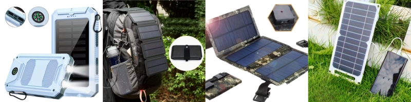 Portable Solar Charger with USB Ports
