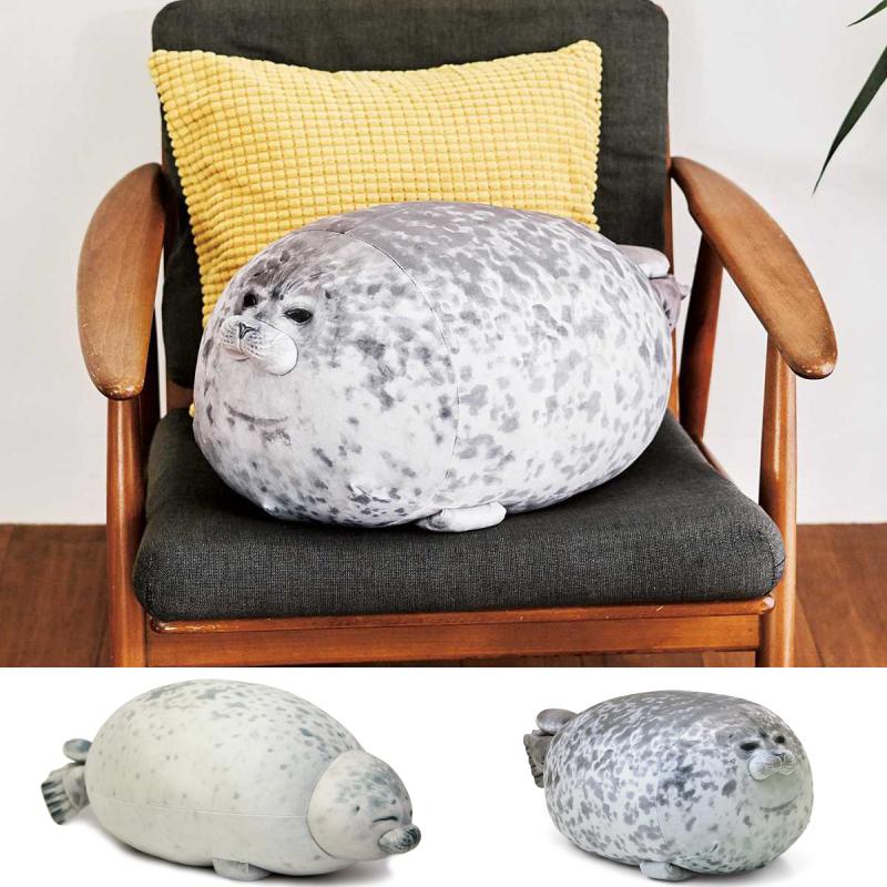 Plush seal pillow