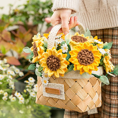 hand-knit cashmere bouquets