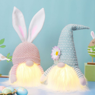 LED Easter Bunny Lamp Ornaments